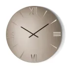 Horloge ronde en verre miroir avec chiffres gravés au laser - Clelia Viadurini