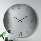 Horloge ronde en verre miroir avec chiffres gravés au laser - Clelia Viadurini