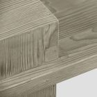 Banc double face en bois de conifère massif fabriqué en Italie - Luce Viadurini