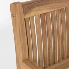 Banc de jardin design en bois d'acacia pour extérieur 2 ou 3 places - Roxen Viadurini