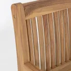 Banc de jardin design en bois d'acacia pour extérieur 2 ou 3 places - Roxen Viadurini