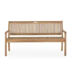 Banc de jardin design en bois d'acacia pour extérieur 2 ou 3 places - Roxen Viadurini