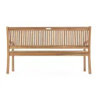 Banc de jardin design en bois d'acacia pour extérieur 2 ou 3 places - Roxen Viadurini
