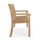 Banc de jardin design en bois d'acacia pour extérieur 2 ou 3 places - Roxen Viadurini