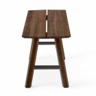Banc de design moderne en bois de frêne avec assise plaquée - Andria Viadurini