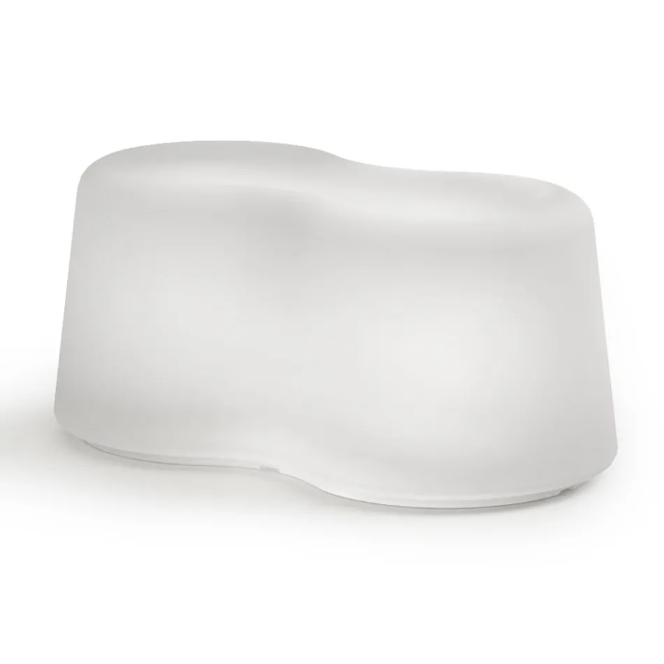 Banc d'extérieur ondulé en polyéthylène fabriqué en Italie - Brenda Viadurini