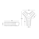 Banc de Jardin Lumineux en Polyéthylène avec LED Fabriqué en Italie - Galatea Viadurini
