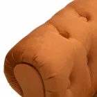 Banc Rectangulaire Design Moderne en Bois et Tissu - Theodore Viadurini