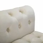 Banc Rectangulaire Design Moderne en Bois et Tissu - Theodore Viadurini