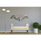 Banc Rectangulaire Design Moderne en Bois et Tissu - Theodore Viadurini