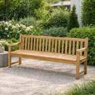 Banc de jardin en teck naturel de différentes tailles - Yggdrasil Viadurini