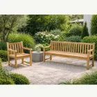 Banc de jardin en teck naturel de différentes tailles - Yggdrasil Viadurini
