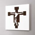 Panneau Blanc avec Représentation du Crucifix Made in Italy - Airi