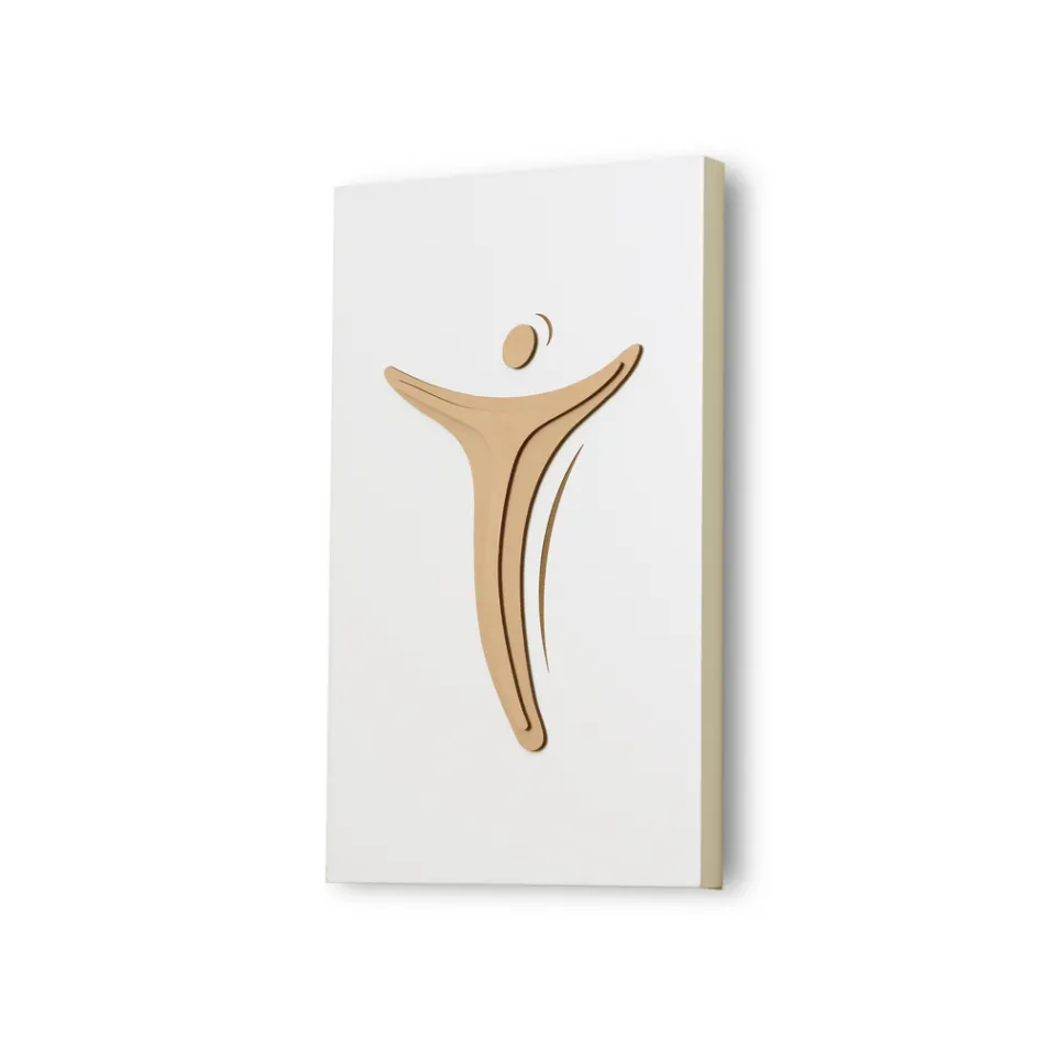 Panneau gravé au laser représentant la rédemption Made in Italy - Dalila Viadurini