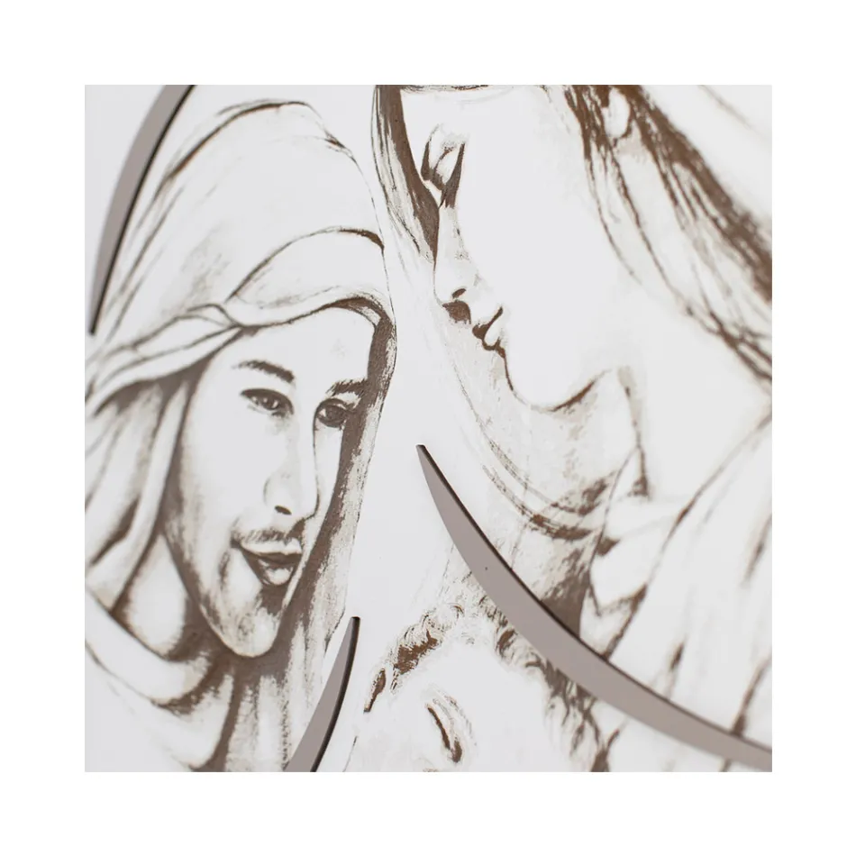 Panneau avec la famille gravée au laser Made in Italy - Micky Viadurini