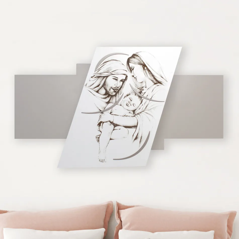 Panneau avec la famille gravée au laser Made in Italy - Micky Viadurini