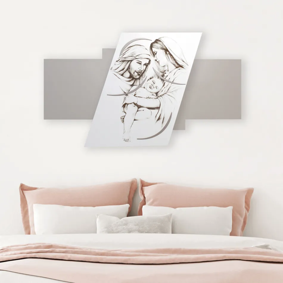 Panneau avec la famille gravée au laser Made in Italy - Micky Viadurini