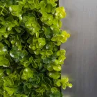 Panneau décoratif en métal avec des fleurs artificielles Made in Italy - Fiorellino Viadurini