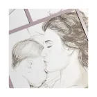 Panneau gravé au laser avec femme et enfant fabriqué en Italie - Harald Viadurini