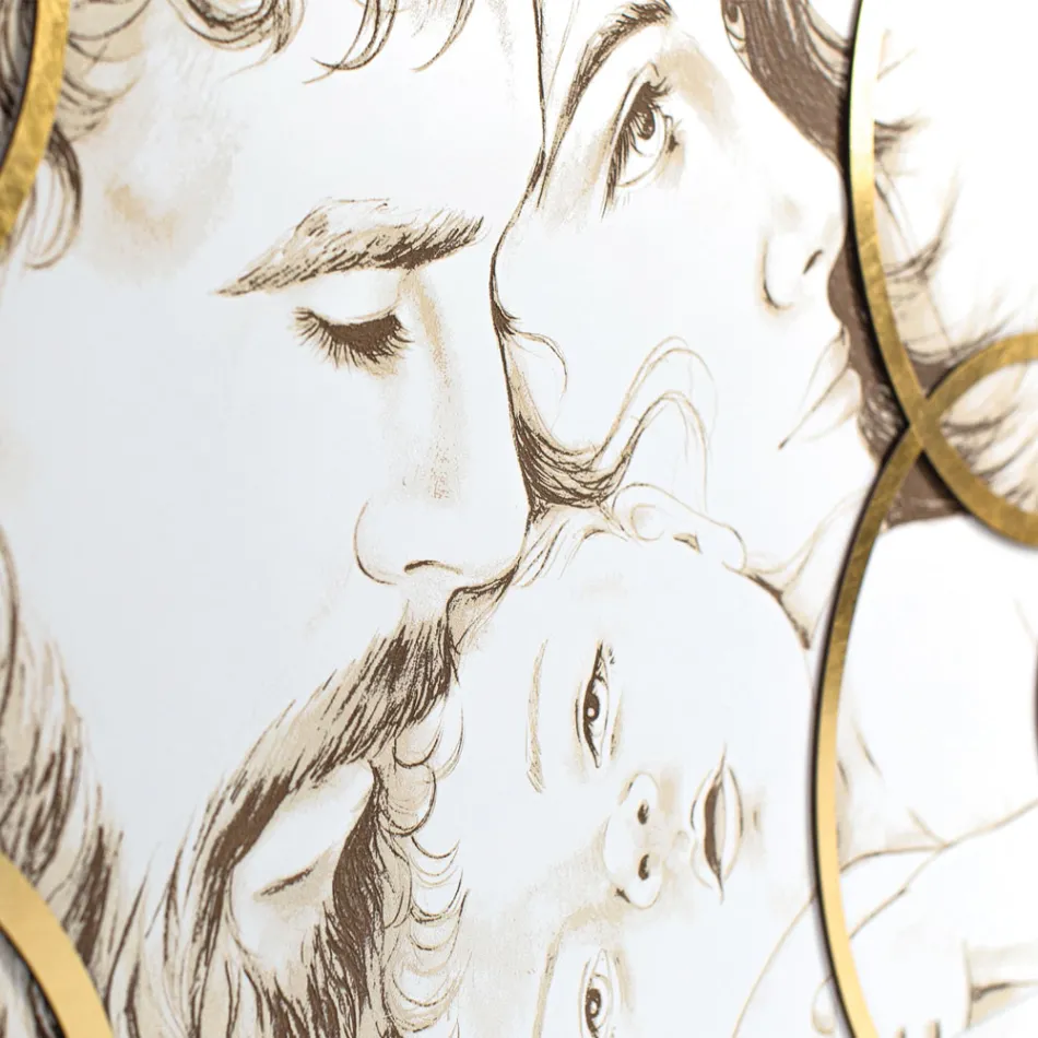 Panneau réalisé au laser de la Sagrada Familia Made in Italy - Elisa Viadurini