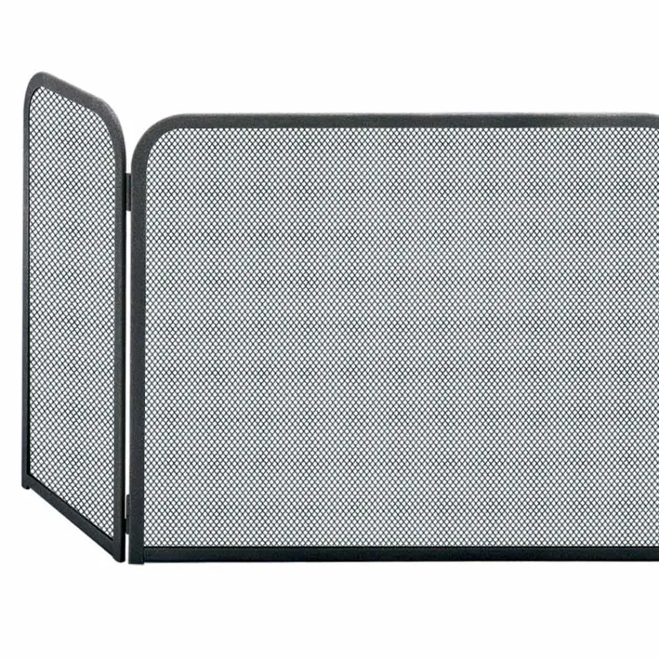 Pare-étincelles à 3 portes en métal Made in Italy - Chat Viadurini