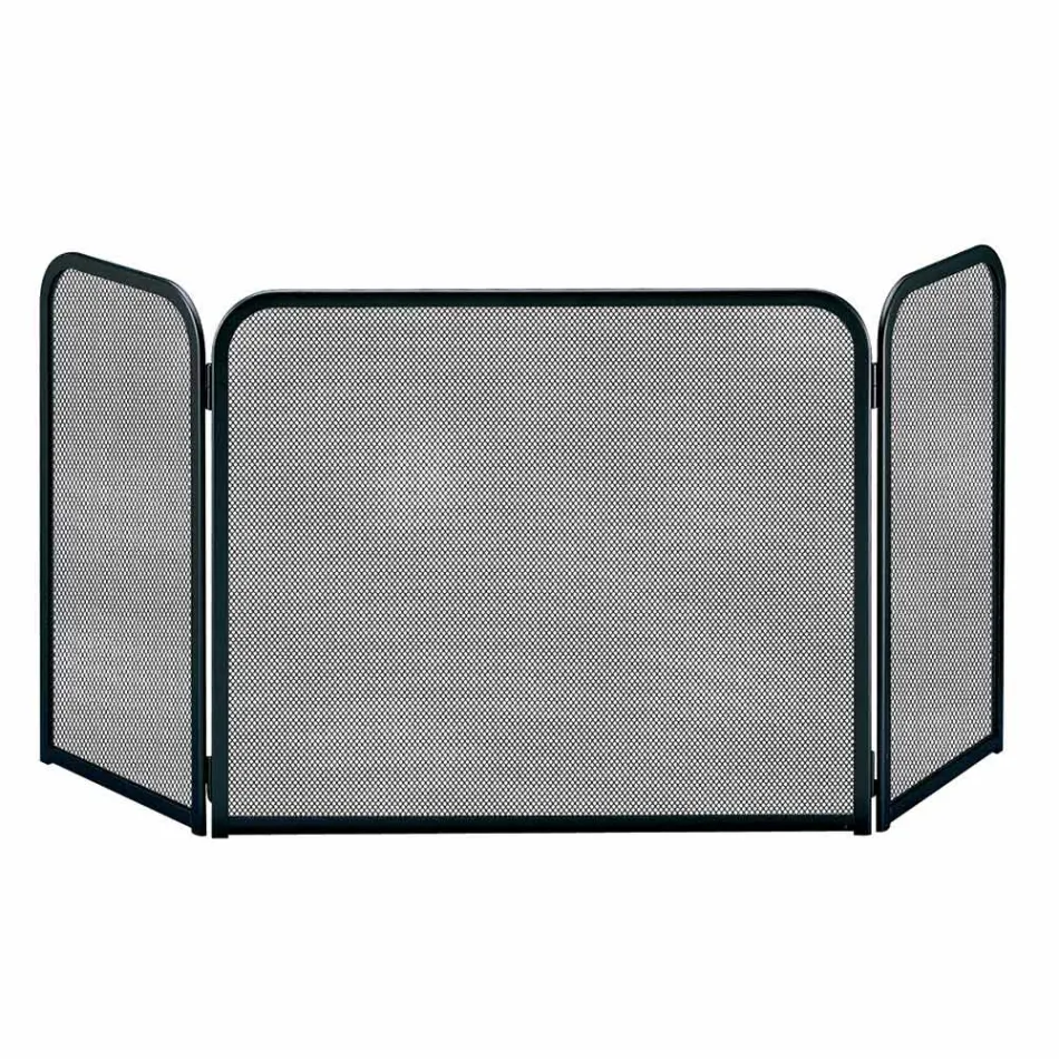 Pare-étincelles à 3 portes en métal Made in Italy - Chat Viadurini