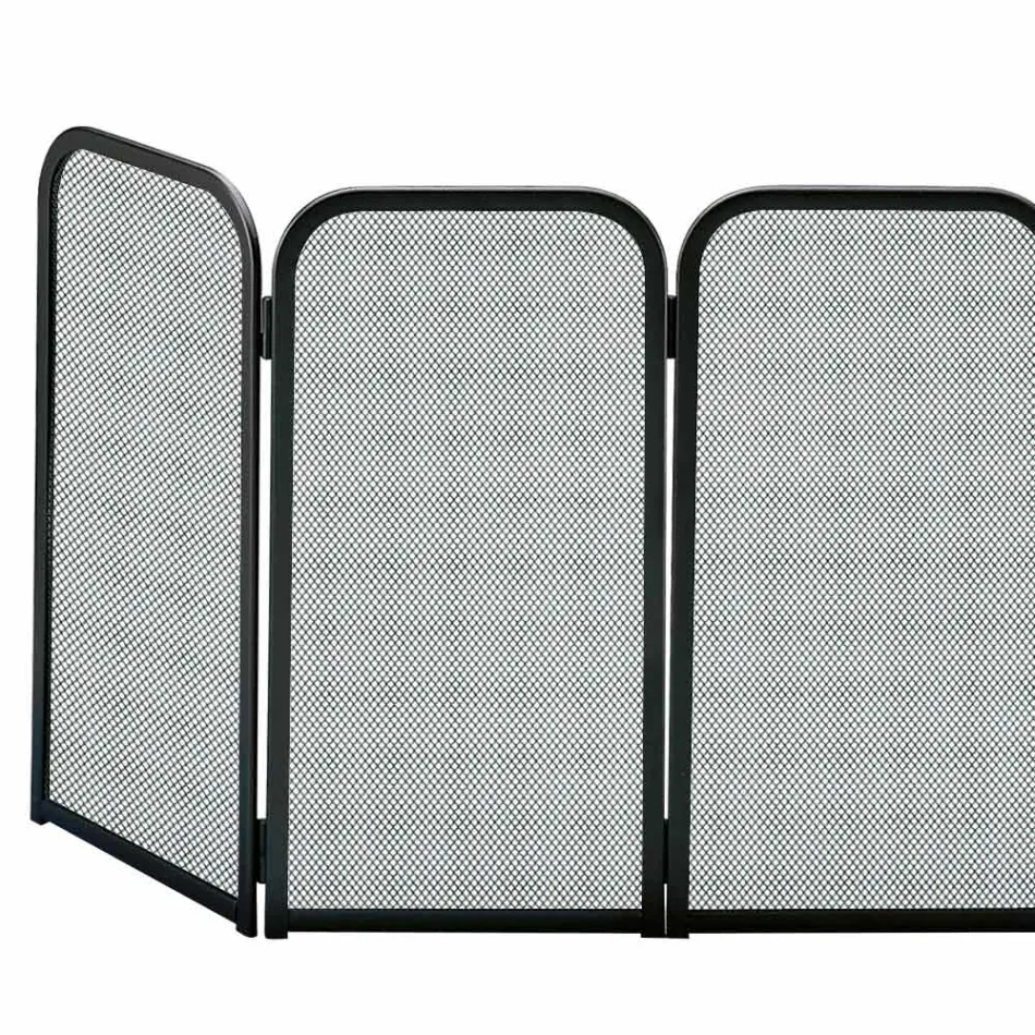 Pare-étincelles avec 4 portes en métal fabriqué en Italie - Lapin Viadurini