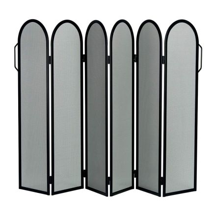 Pare-étincelles avec 6 portes en métal fabriqué en Italie - Cheval Viadurini