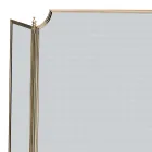 Pare-étincelles avec maille fine noire et laiton fabriqué en Italie - Baleine Viadurini