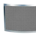 Pare-étincelles avec maille noire et acier courbé fabriqué en Italie - Saphir Viadurini