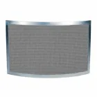 Pare-étincelles avec maille noire et acier courbé fabriqué en Italie - Saphir Viadurini