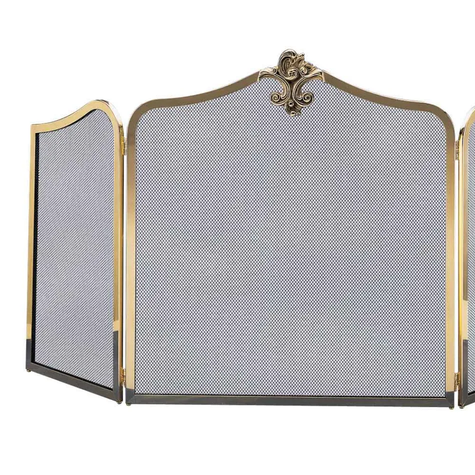 Pare-étincelles avec maille en acier noir de différentes tailles fabriqué en Italie - Rana Viadurini