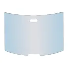 Pare-étincelles en cristal trempé incurvé fabriqué en Italie - Zafu Viadurini