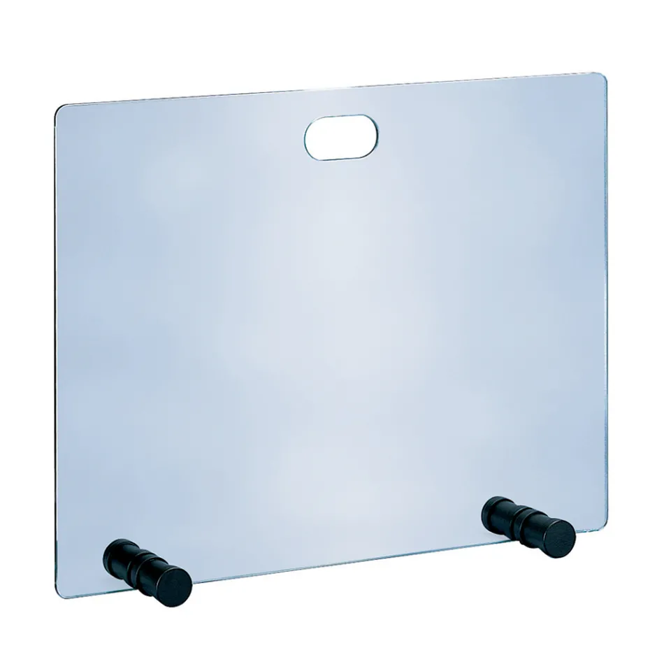 Pare-étincelles en cristal trempé et 4 pieds fabriqués en Italie - Delfino Viadurini