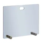 Pare-étincelles en cristal trempé et 4 pieds fabriqués en Italie - Delfino Viadurini