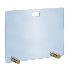 Pare-étincelles en cristal trempé et 4 pieds fabriqués en Italie - Delfino Viadurini