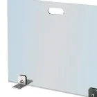 Pare-étincelles en cristal trempé et pieds en acier fabriqué en Italie - Volume Viadurini