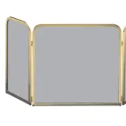 Pare-étincelles en laiton avec cristal trempé fumé fabriqué en Italie - Orango Viadurini