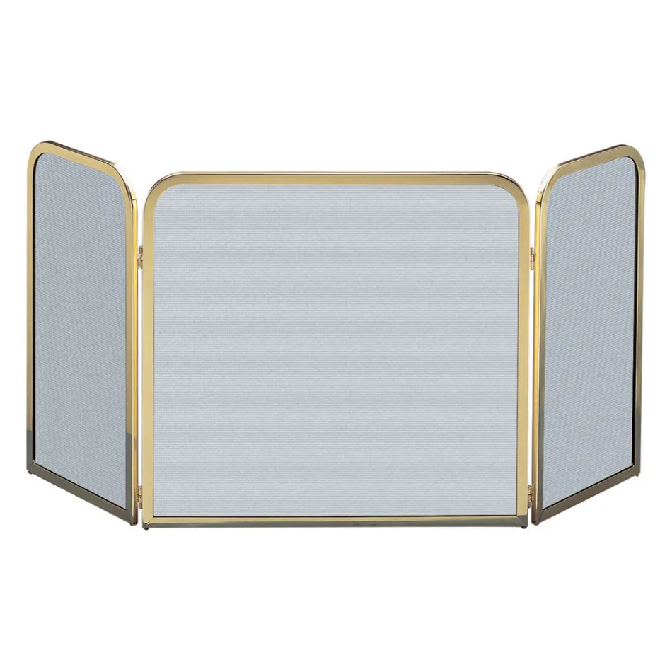 Pare-étincelles en laiton et maille noire en différentes tailles fabriqué en Italie - Iguana Viadurini