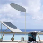 Parasol en tissu avec structure en aluminium - Crème solaire Emma par Varaschin Viadurini