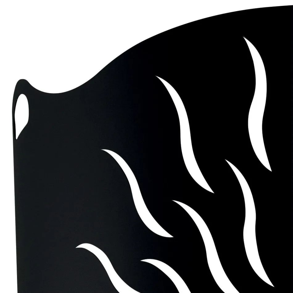 Protection de Poêle Courbée avec 2 Portes en Métal Fabriquée en Italie - Canard Viadurini