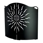 Protection de Poêle Courbée avec 2 Portes en Métal Fabriquée en Italie - Canard Viadurini