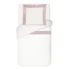 Parure de lit 100 % coton et 10 % satin de coton avec 1 taie d'oreiller - Détail Viadurini