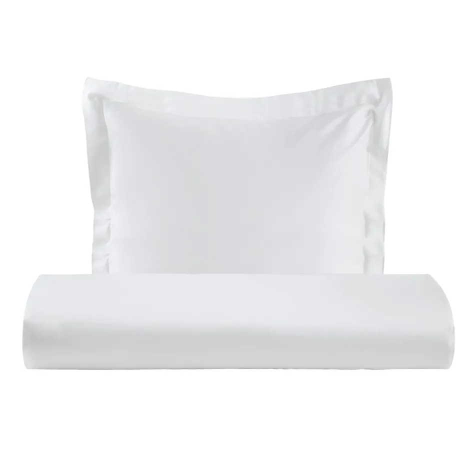 Parure de lit 100 % satin de coton avec 1 taie d'oreiller fabriquée en Italie - Fluffy Viadurini