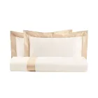 Parure de lit King Size 100 % coton et 10 % satin de coton - Détail Viadurini