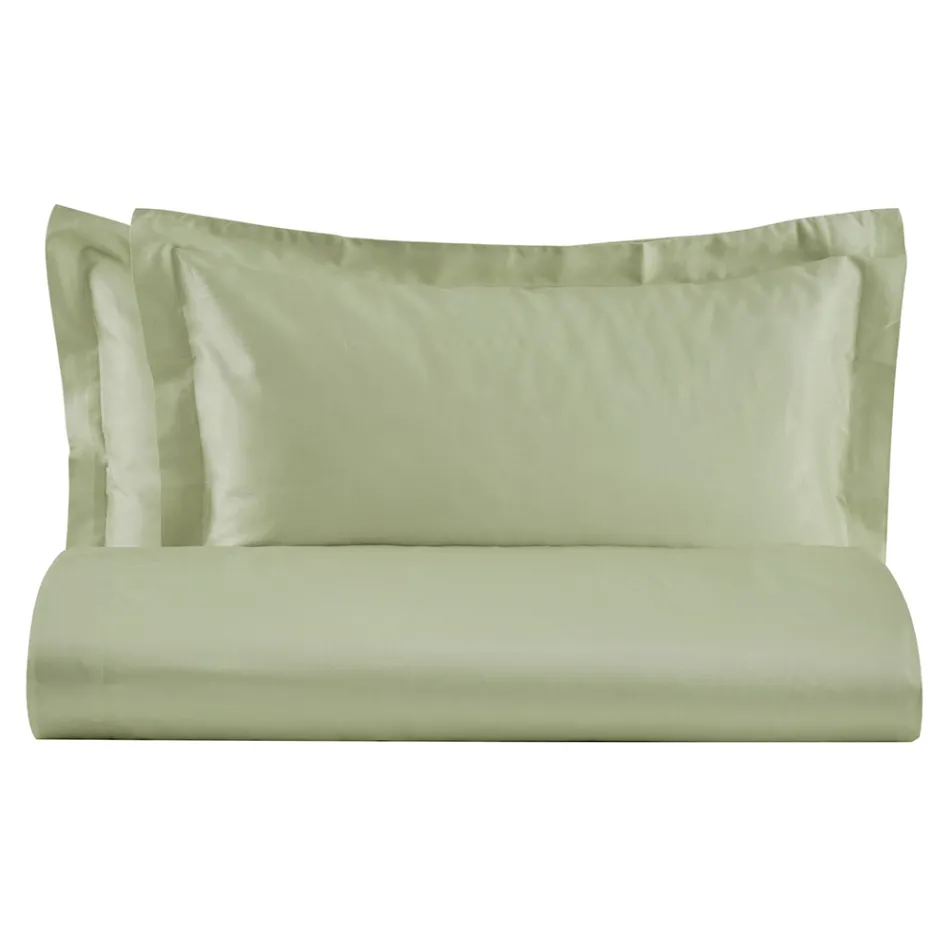 Parure de lit double en satin 100 % coton fabriqué en Italie - Fluffy Viadurini