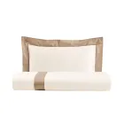 Parure de lit 1 place et demie 100% coton et 10% satin de coton - Détail Viadurini