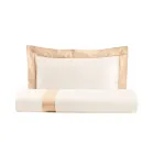Parure de lit 1 place et demie 100% coton et 10% satin de coton - Détail Viadurini