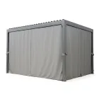 Pegola 3x4 m en aluminium peint anthracite avec manivelle - Levante Viadurini