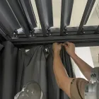 Pegola 3x4 m en aluminium peint anthracite avec manivelle - Levante Viadurini